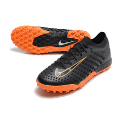 Chuteira Society Nike Phantom Ultra Venom TF Elite Preta e Laranja - VENI Futebol