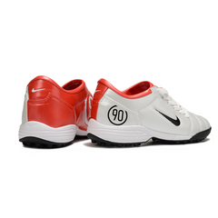 Chuteira Society Nike Total 90 III TF Branca e Vermelha