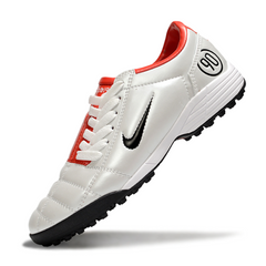 Chuteira Society Nike Total 90 III TF Branca e Vermelha