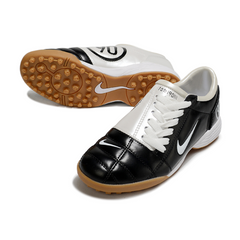 Chuteira Society Nike Total 90 III TF Preta e Cinza