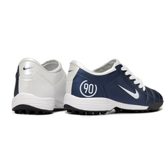 Chuteira Society TF Nike Total 90 III Azul e Branca