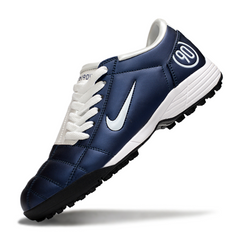 Nike Total 90 III TF Navy Blue and White Society Football Boots