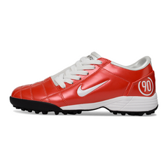 Chuteira Society Nike Total 90 III TF Vermelha e Branca