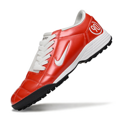 Chuteira Society Nike Total 90 III TF Vermelha e Branca