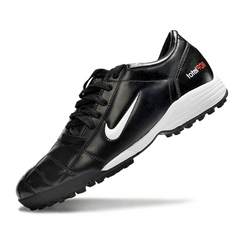 Chuteira Society TF Nike Total 90 III Preta e Branca