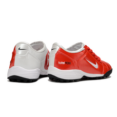 Chuteira Society TF Nike Total 90 III Vermelha e Branca