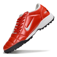 Chuteira Society TF Nike Total 90 III Vermelha e Branca