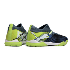 Chuteira Society TF Puma Future 7 Azul e Verde