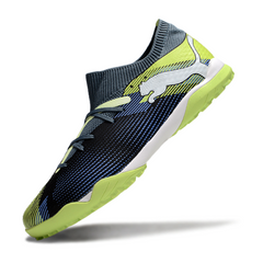 Chuteira Society TF Puma Future 7 Azul e Verde