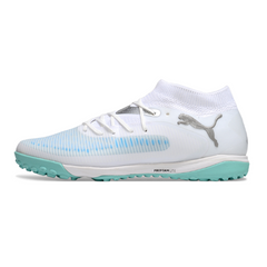 Puma Future 8 TF White and Light Blue Society Football Boots