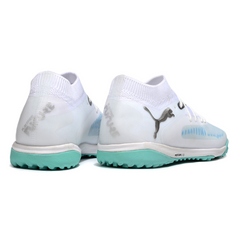 Puma Future 8 TF White and Light Blue Society Football Boots