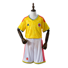Camisa de Futebol Colombia + Shorts Kit Adidas 2026 Principal - Kit Infantil