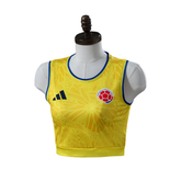 Colombia Adidas 2026 Principal Women's Cropped Jersey Version Camisa de Futebol
