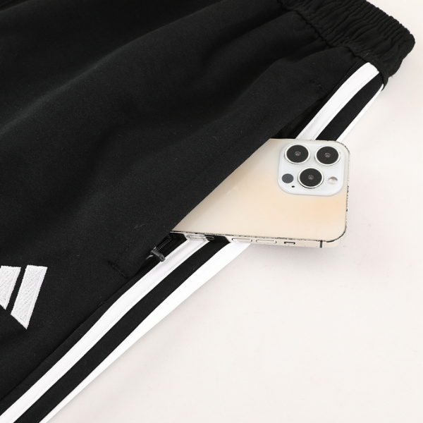 Conjunto de Frio Adidas Casaco + Calça Vermelho e Preta - VENI Futebol