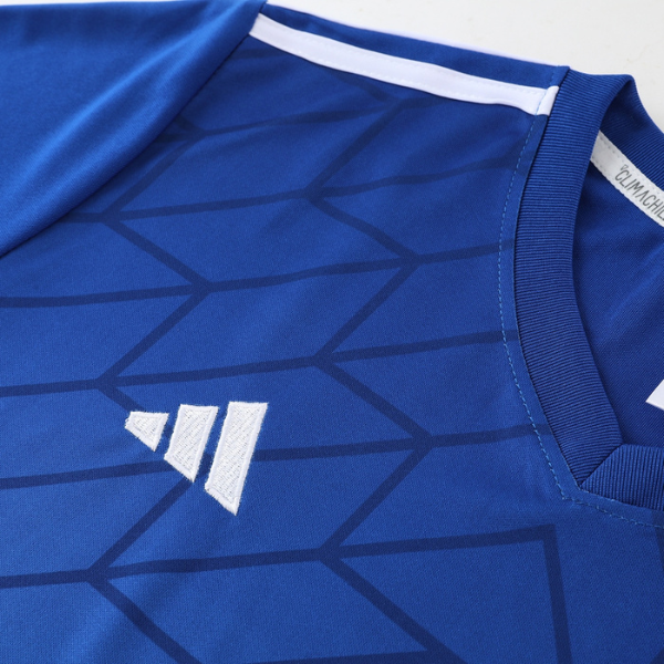Conjunto Adidas Camiseta + Short Azul - VENI Futebol