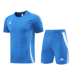 Conjunto Adidas Camiseta + Short Azul Claro - VENI Futebol
