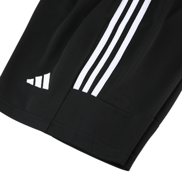 Conjunto Adidas Camiseta + Short Branca e Preta - VENI Futebol