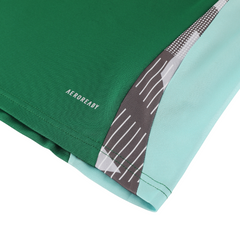 Conjunto de camiseta y pantalón corto verde Adidas