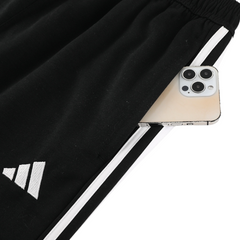 Conjunto de Frio Adidas Casaco + Calça Preto e Branco - VENI Futebol