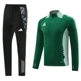 Adidas Cold Weather Set Green and Black Jacket + Pants