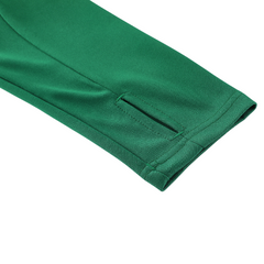 Conjunto de Frio Adidas Verde e Preto com Blusa de 1/4 de Zíper e Calça
