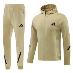 Adidas Cold Weather Set: Beige Jacket + Pants