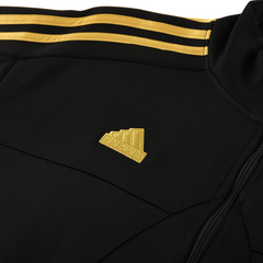 Conjunto de Frio Adidas Preto e Amarelo com Jaqueta e Calça