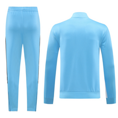Adidas Cold Weather Set: Jacket + Pants, Light Blue, White and Black