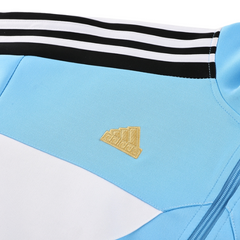 Adidas Cold Weather Set: Jacket + Pants, Light Blue, White and Black