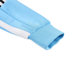 Conjunto de Frio Adidas Azul, Branco e Preto com Casaco e Calça