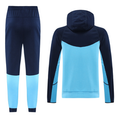 Conjunto de Frio Nike Azul Dark e Light com Casaco e Calça