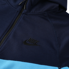 Conjunto de Frio Nike Azul Dark e Light com Casaco e Calça