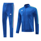 Conjunto de Frio Adidas Azul, Verde, Branco e Vermelho com Jaqueta e Calça