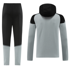Conjunto de Frio Puma Cinza e Preto com Jaqueta e Calça