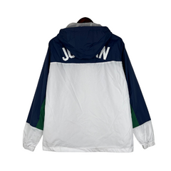 Corta Vento Jordan Branco e Azul - VENI Futebol