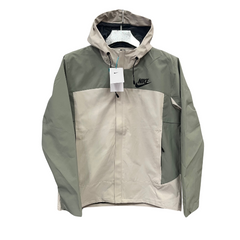 Jaqueta Corta-Vento Nike Verde e Bege