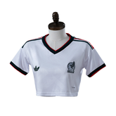 Mexico Adidas 2026 Visitante Women's Baby Tee Version Camisa de Futebol