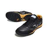 Chuteira Society TF Joma Top Flex Preta e Laranja