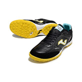 Chuteira Society TF Joma Top Flex Preta e Amarela