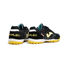 Chuteira Society TF Joma Top Flex Preta e Amarela