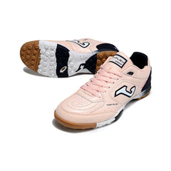 Chuteira Society TF Joma Top Flex Rosa-Clara e Azul