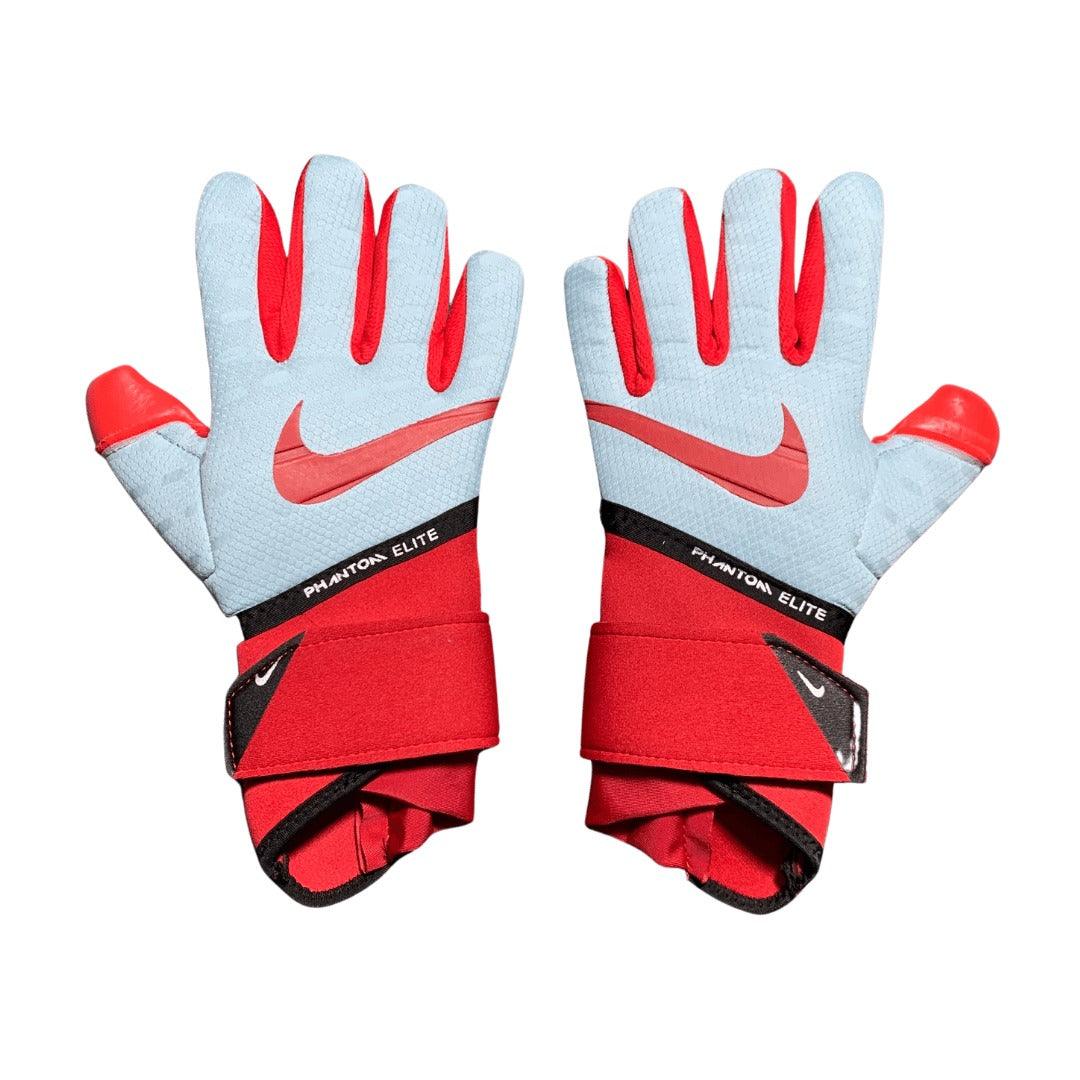 Luva Nike Phantom Elite Branco e Vermelho - VN Esportes