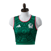 Mexico Adidas 2026 Principal Women's Cropped Jersey Version Camisa de Futebol