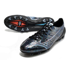 Chuteira Campo FG Mizuno Alpha Preta Pack Holográfica