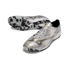 Chuteira Society TF Mizuno Alpha Cinza