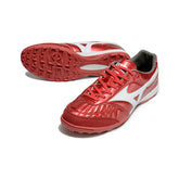 Chuteira Society TF Mizuno Morelia Neo 4 Vermelha e Branca