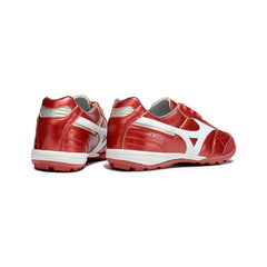 Chuteira Society TF Mizuno Morelia Neo 4 Vermelha e Branca