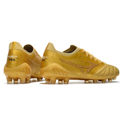 Chuteira Campo FG Mizuno Morelia Neo III Elite Dourada