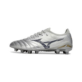 Chuteira Campo FG Mizuno Morelia Neo IV Elite Prateada