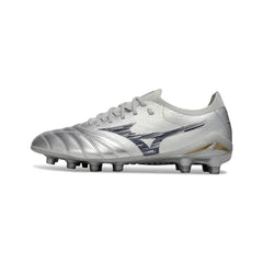 Chuteira Campo FG Mizuno Morelia Neo IV Elite Prateada